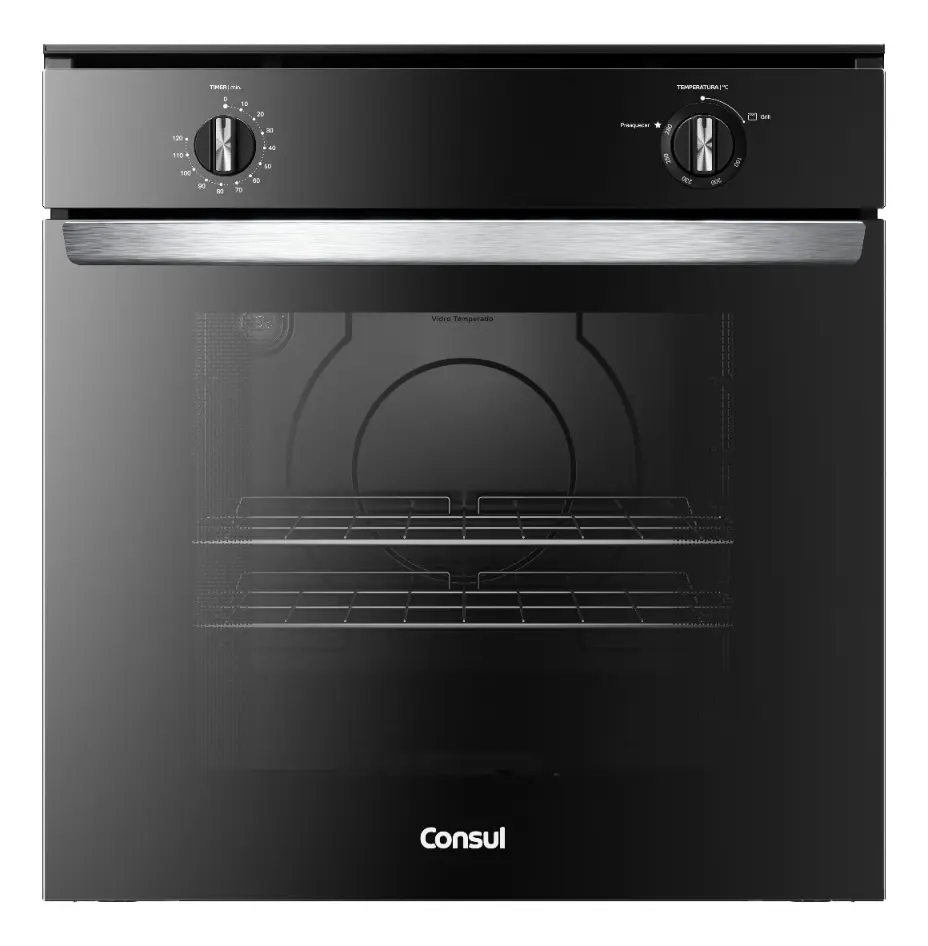 Forno de Embutir a Gás Consul 78L Com Grill e Timer - COA84CE