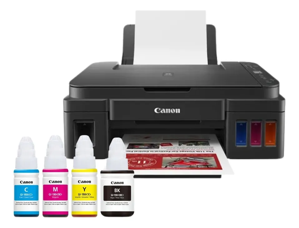Impressora Multifuncional Cor Canon Pixma G3110 Preto 127/220v