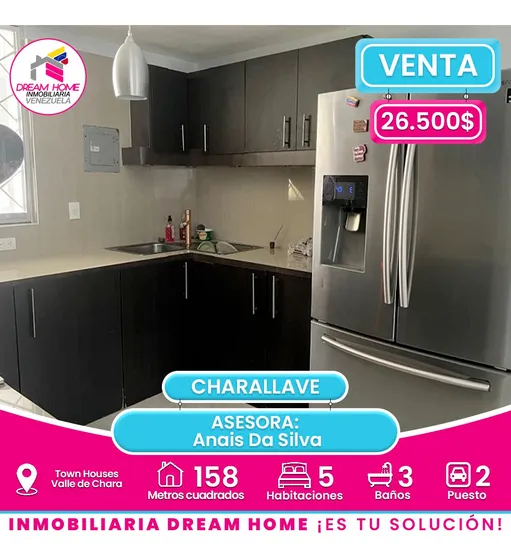 Town House En Venta  Valle De Chara-charallave 