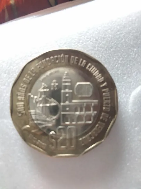 Moneda Mexicana De $20 Pesos