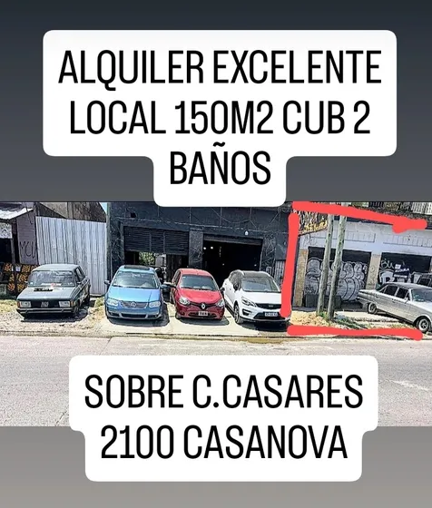Alquiler  Local 150m2 Con Fondo Sobre Avenida Carlos Casares