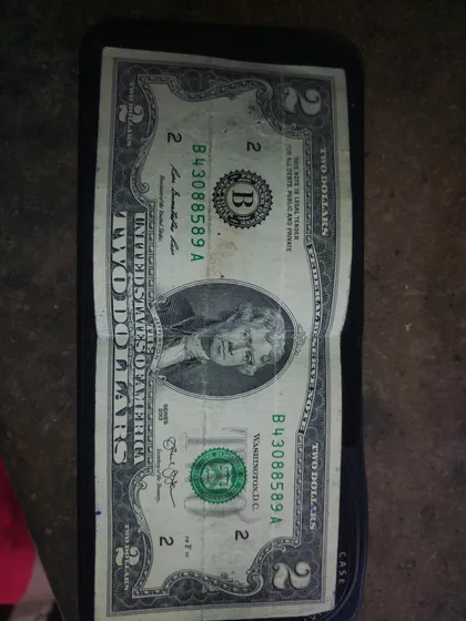 Billete De 2 Dólares En Venta. 