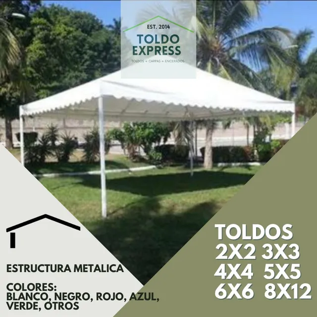 Fabrica De Toldos Medidas 2x2 3x3 4x4 5x5 6x6 5x10 8x12
