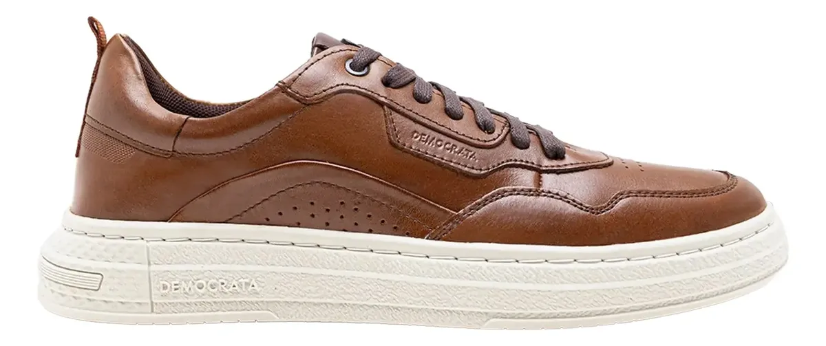 Tenis Democrata Jake Sapatenis Sneakers Casual 100% Couro