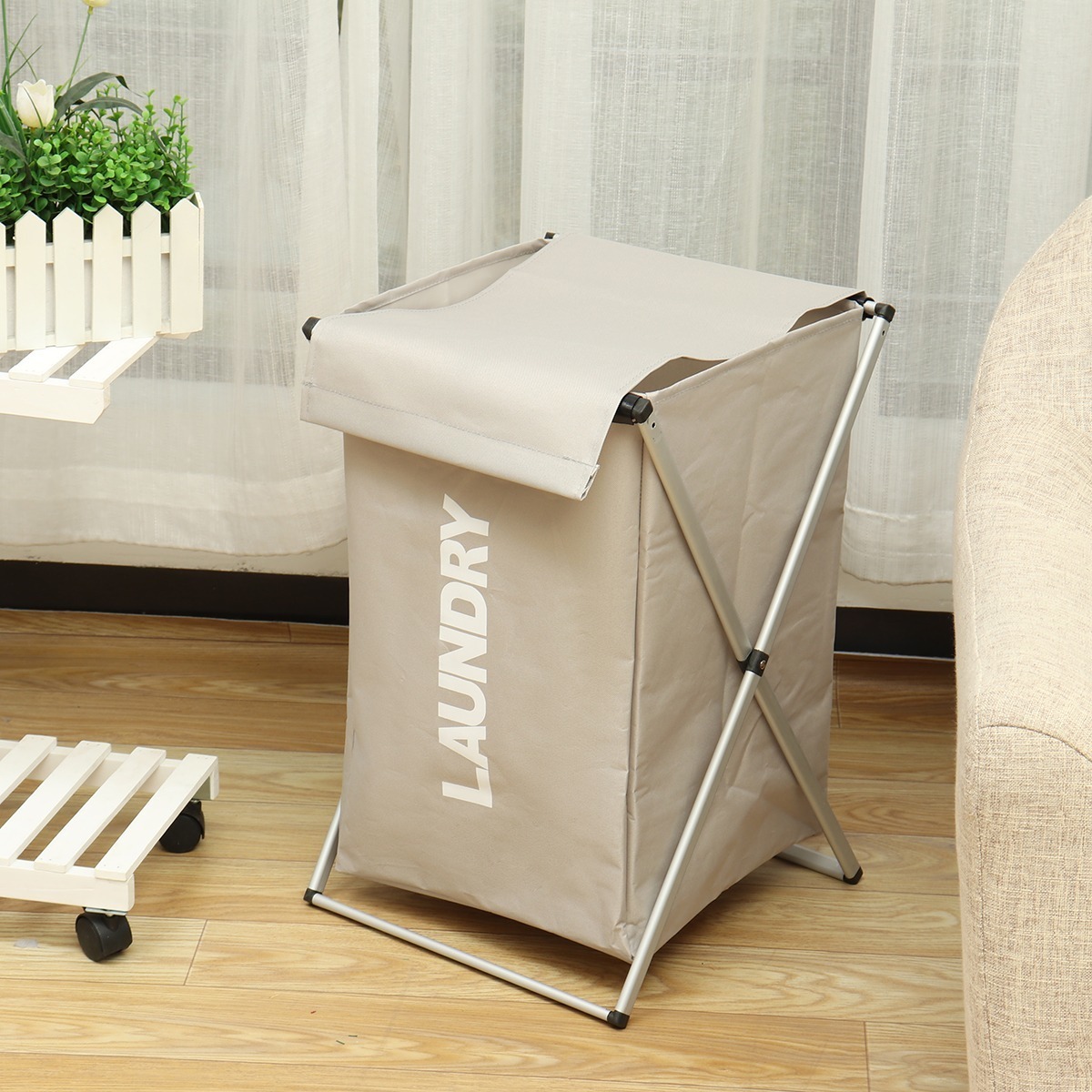 Cesto Plegable Ropa Sucia Cesta Ropas Con Tapa Canasto Mercado Libre