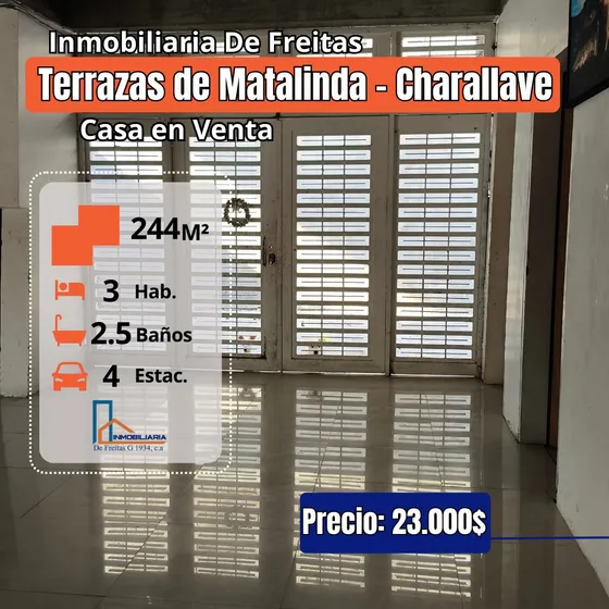 Casa En La Urbanizacion Matalinda, Terrazas De Matalinda. Charallave