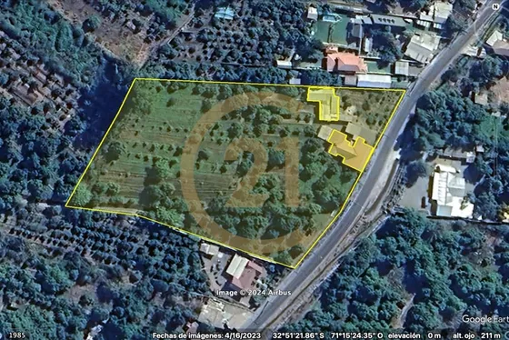Parcela 1ha 2 Casas El Boco Quillota