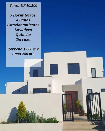 Vendo Casa Mediterránea En Mantagua A 7 Minutos Concón