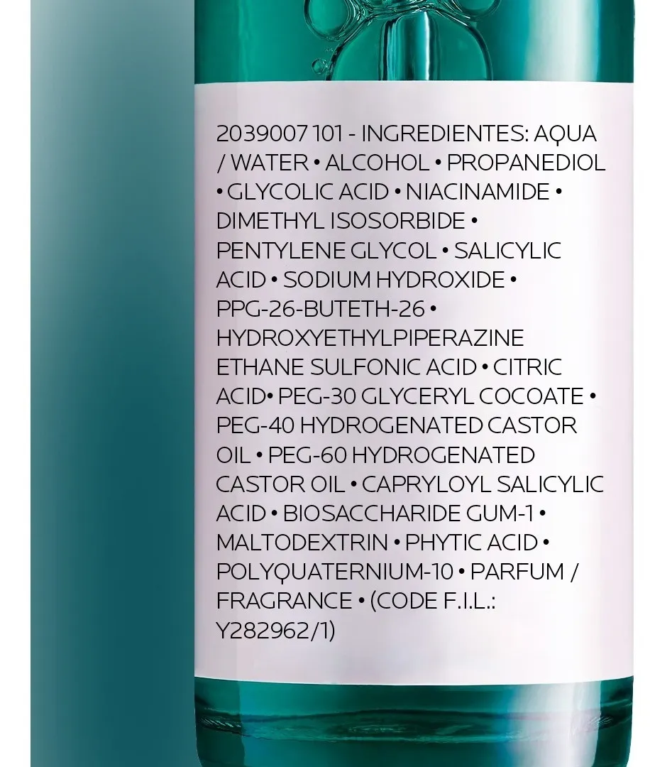 Sérum Ultra Concentrado Antiacne, Cravos e Marcas , Efeito Peeling Suave, Não Comedogênico Peles Oleosas e Acneicas Effaclar La Roche-Posay 30ml - Imagem 4
