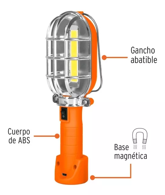 Linterna Recargable De Led 200 Lúmenes, Truper 19847 Color de la luz Blanco