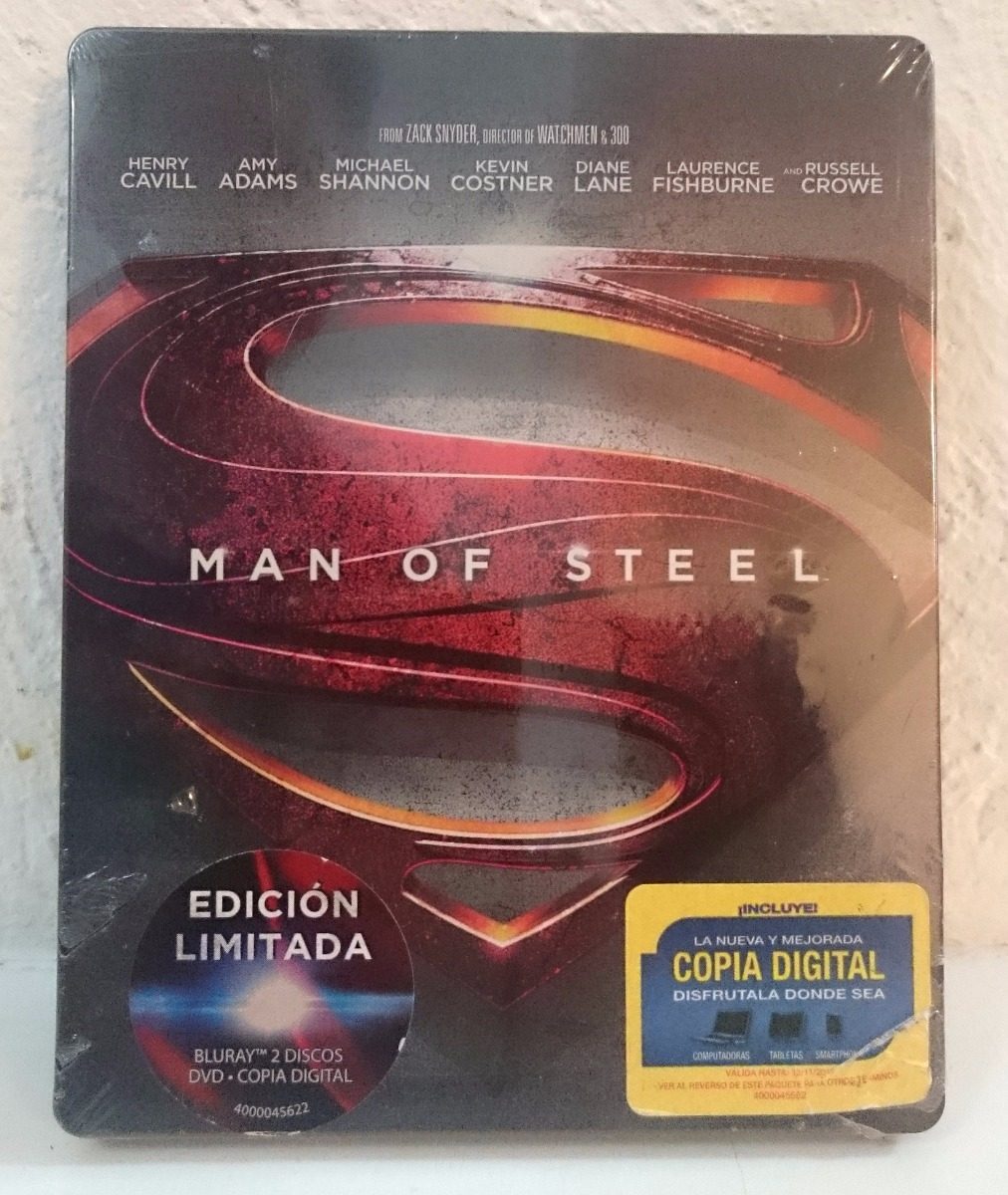 man of steel blu ray steelbook 2d man of steel blu ray steelbook 2d