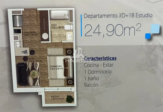 Departamento En Venta De 1 Dorm Tipo Estudio. En Los Angeles