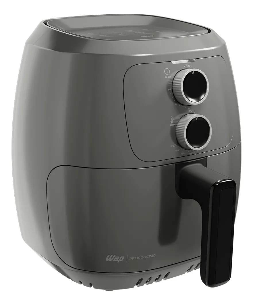 Fritadeira Elétrica Air Fryer WAP WAFF2-C Family 4 Litros Antiaderente Cinza 220v – Somente a de 220v