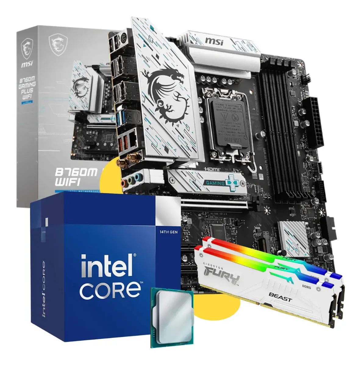 Combo Actualizacion Pc Gamer Intel Core I5 14400f Wifi B760