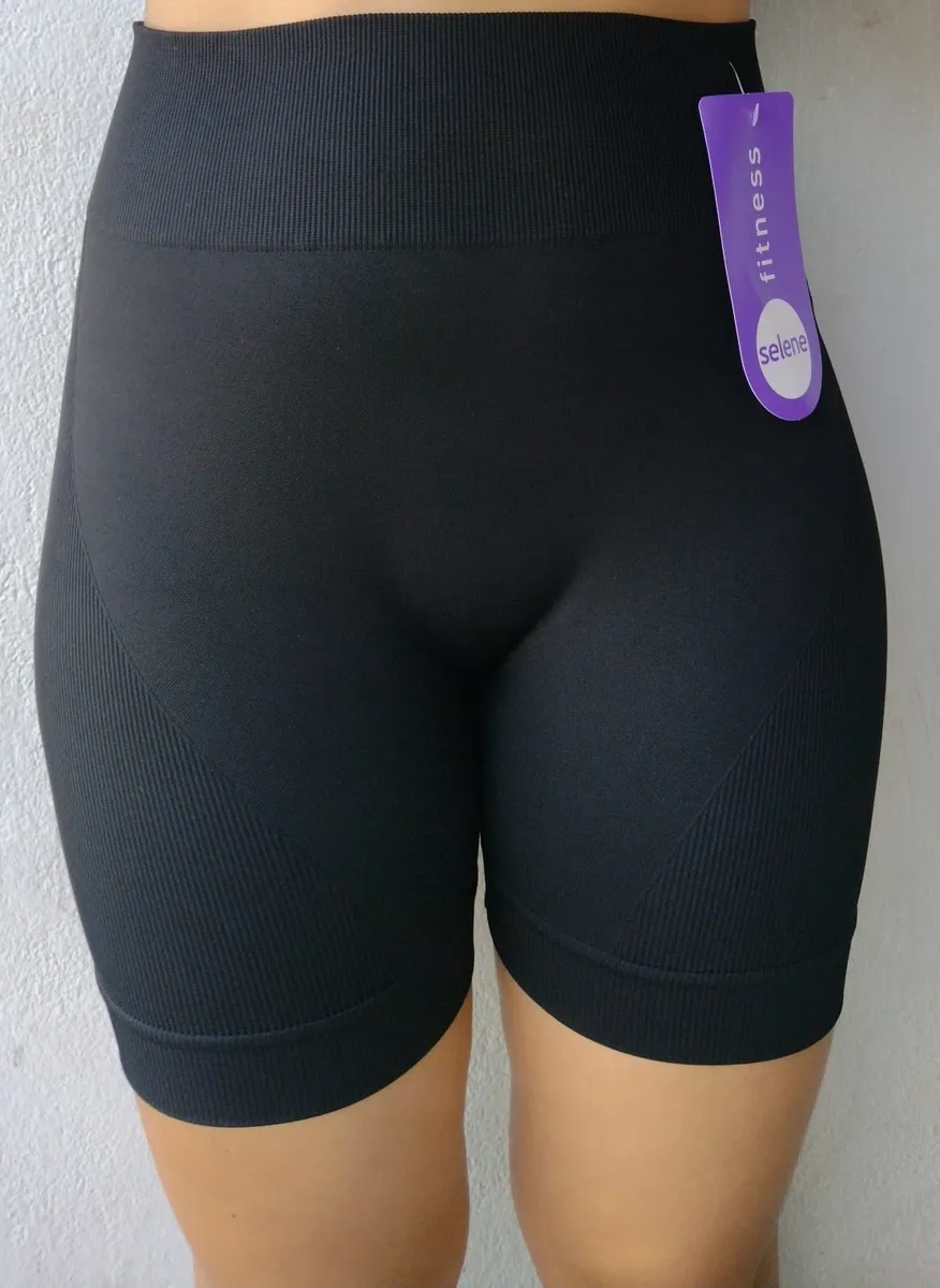 Short Selene Sem Costura Bermuda Sem Transparência Academia
