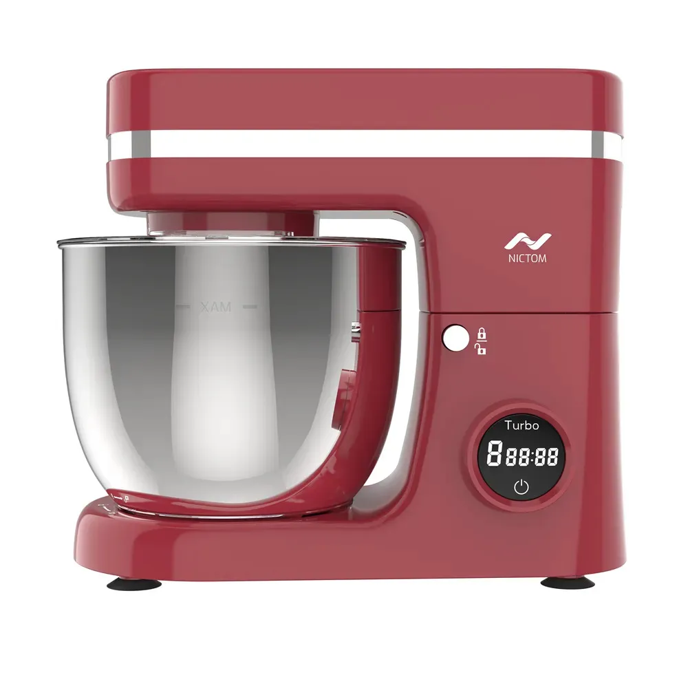Batidora Planetaria Digital Nictom Bowl 5lts 8 Velocidades Turbo Rojo