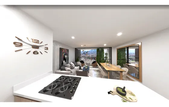 Moderno Apartamento En Envigado Con Vista Y Excelente Ubicación