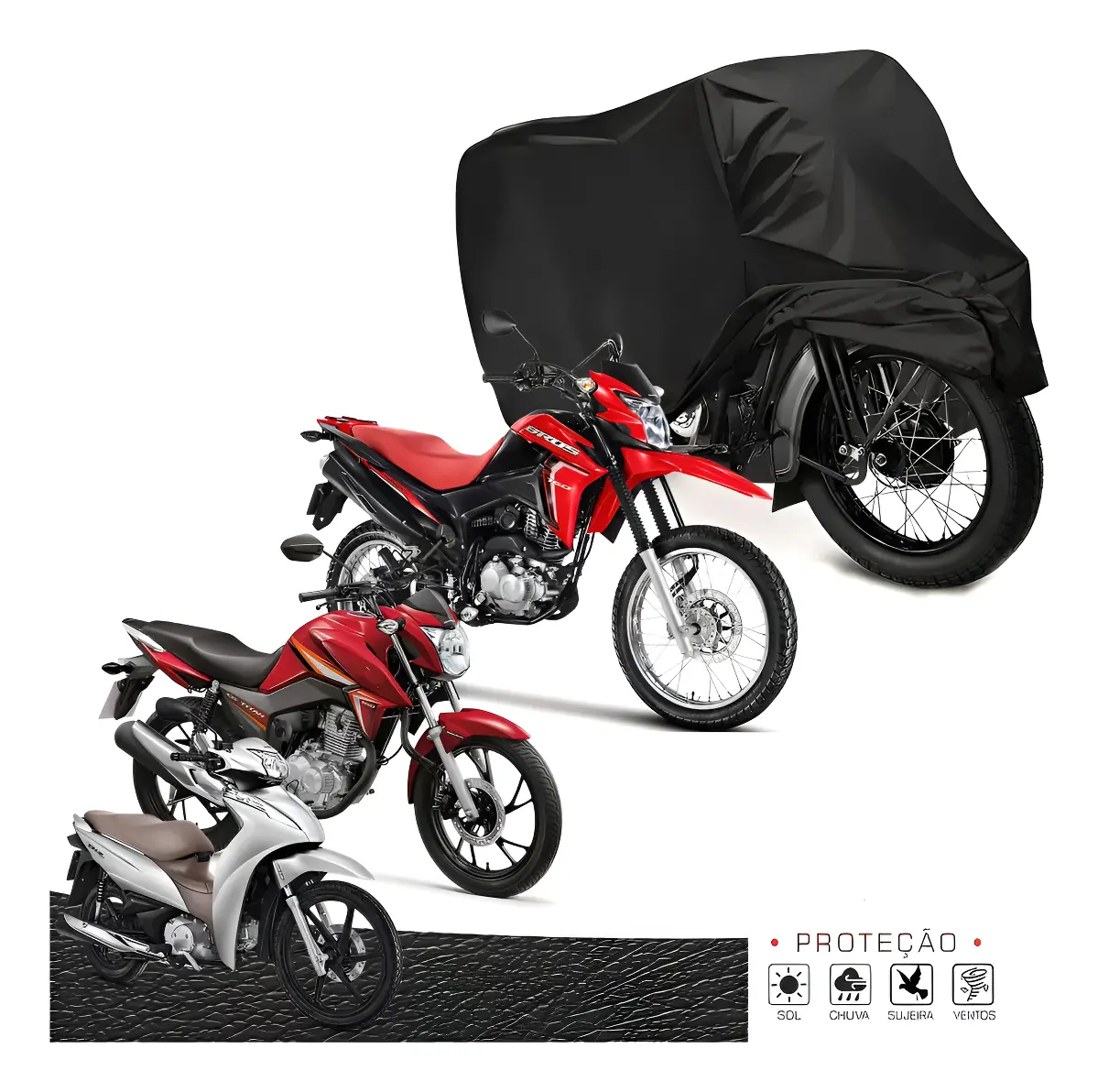 Capa Cobrir Moto Térmica Uv Protetora Sol Chuva Impermeável