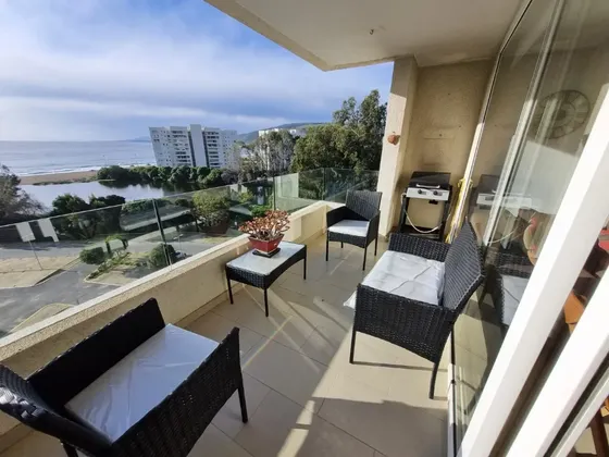 Arriendo Depto. Con Vista Directa Al Mar - 3dorm 6 Personas
