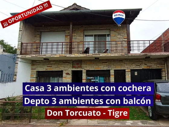 Venta Casa Y Departamento 3 Ambientes Don Torcuato