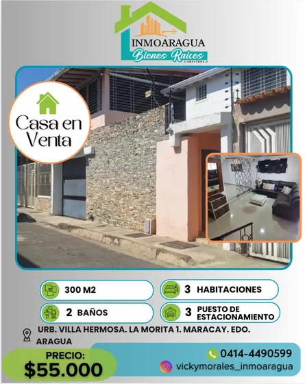 Casa Urb. Villa Hermosa/la Morita1/mcy/vm239