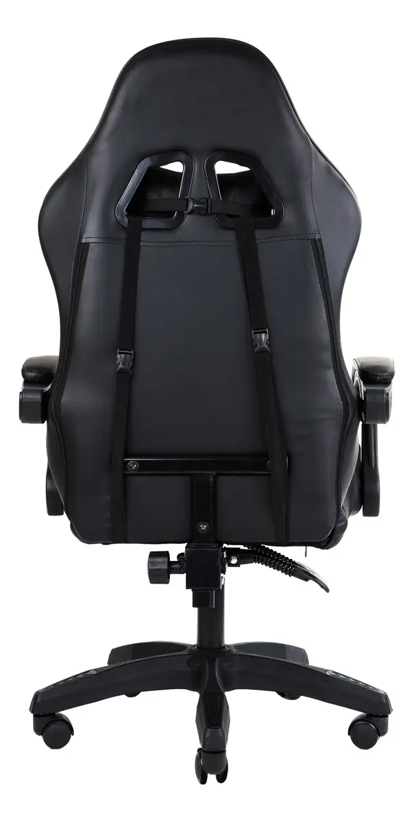 Cadeira Gamer Wells Preta Healer Preto Couro Sintético