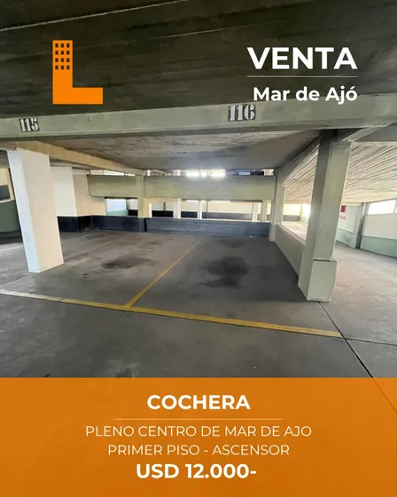 Cochera En Venta En El Centro De Mar De Ajo Ascensor Y Porton Electrico