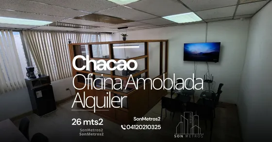 Oficina Amoblada Alquiler Chacao 26 Mts2 Sonmetros2