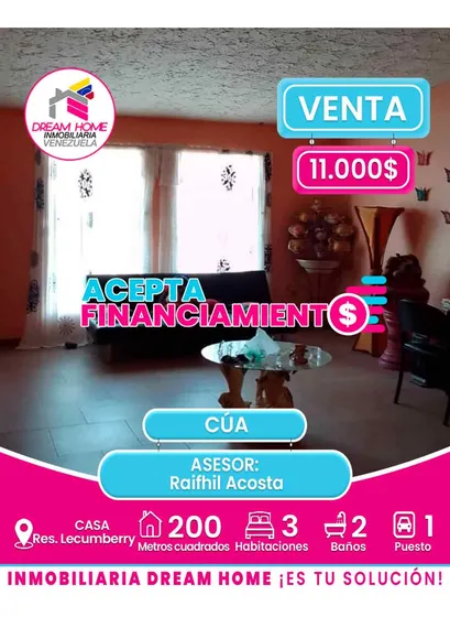 Casa En Venta  Res. Lecumberry  Cúa