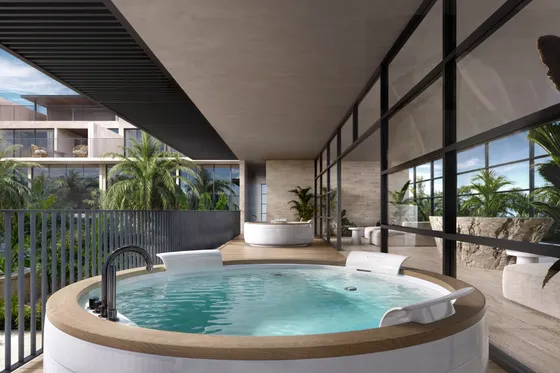 Departamento Con Alberca, Pet Park Venta En Playacar, Playa Del Carmen.