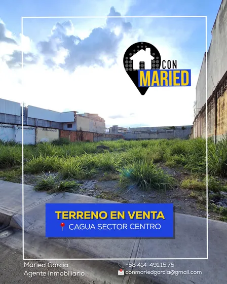 Terreno En Venta Cagua Sector Centro