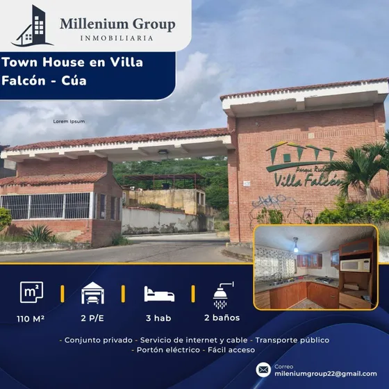 Venta De Town House En Villa Falcón, Cua 