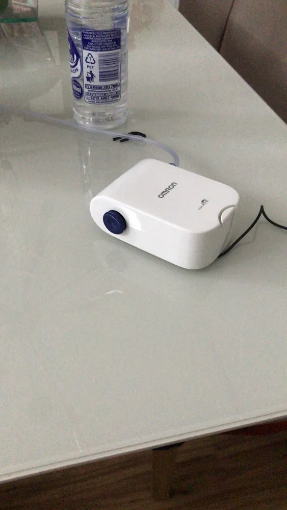 Inalador Nebulizador Portátil Omron Compressor 803 Cor Branco - Imagem 4