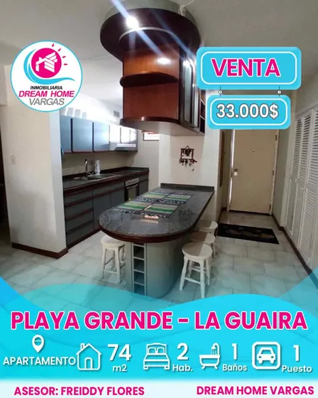 Apartamento En Venta  Playa Grande  La Guaira 