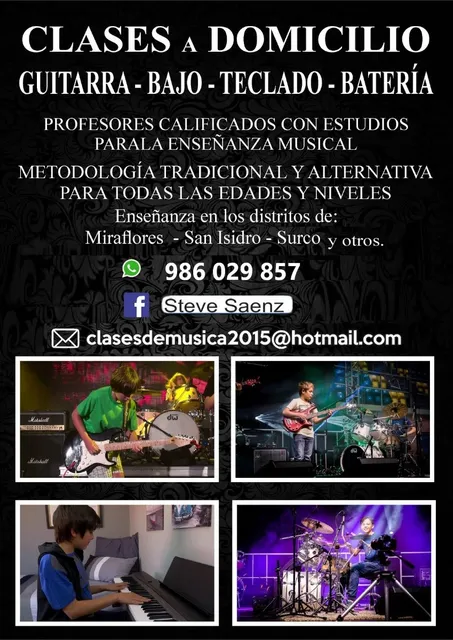 Dicto Clases De Guitarra - Organo - Bateria - A Domicilio