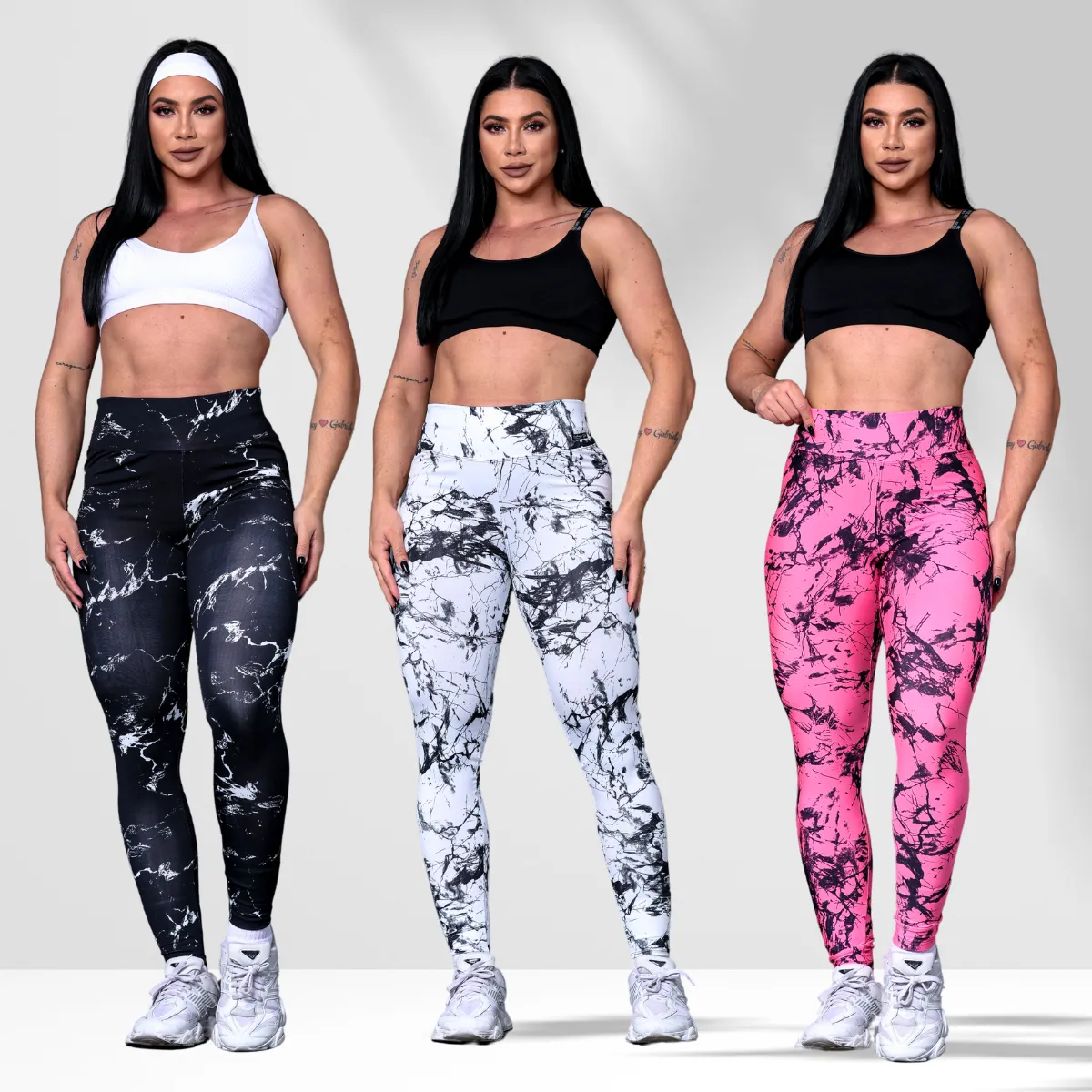 Kit 3x Calça Legging