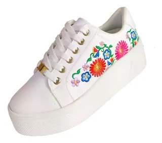 Tenis adidas blancos con flores sale