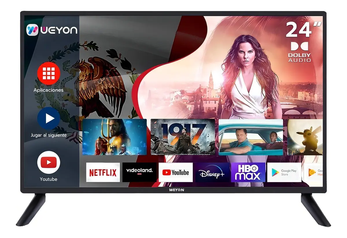 Smart Tv De 24  Weyon 24wdsnmx Com Tela Led Hd Android 14