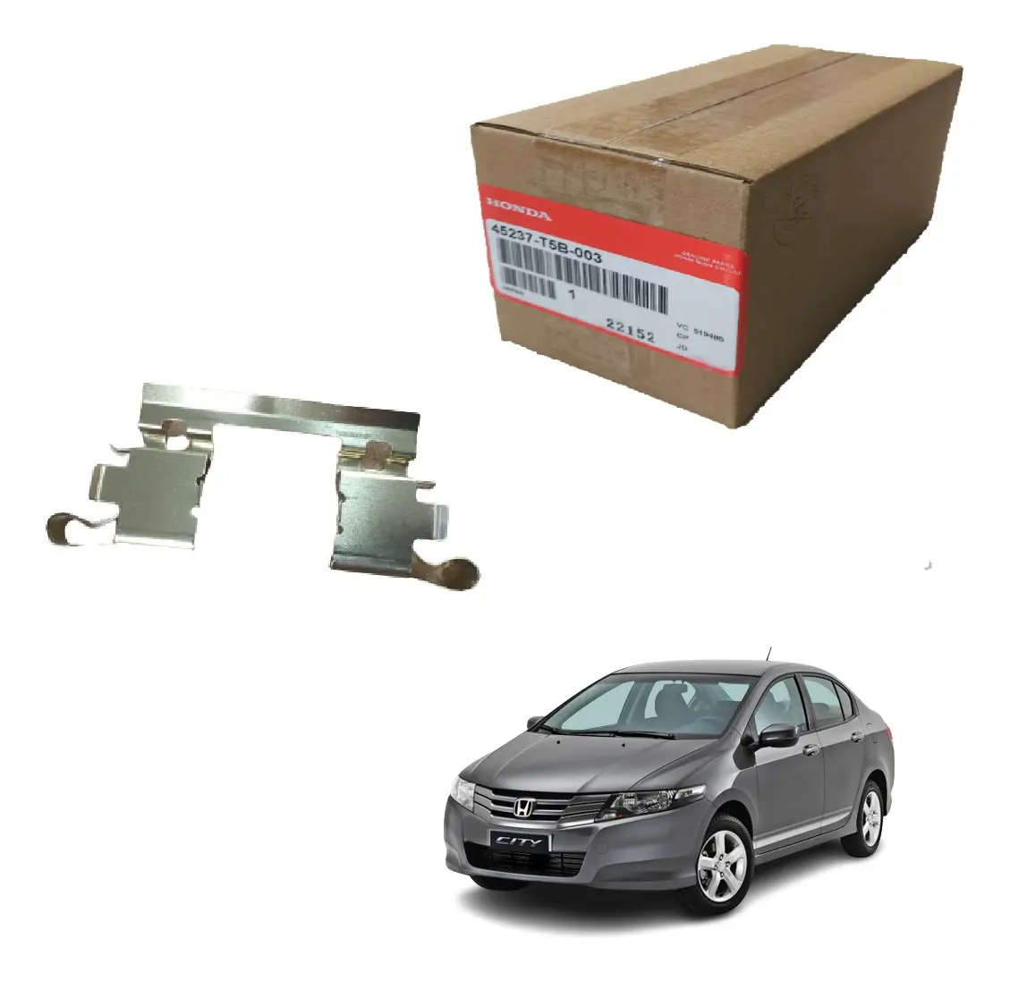 Chapa Retentor Pastilha Freio Honda City Wrv 2015-2021