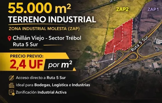 Terreno Industria Sector El Trebol!!!