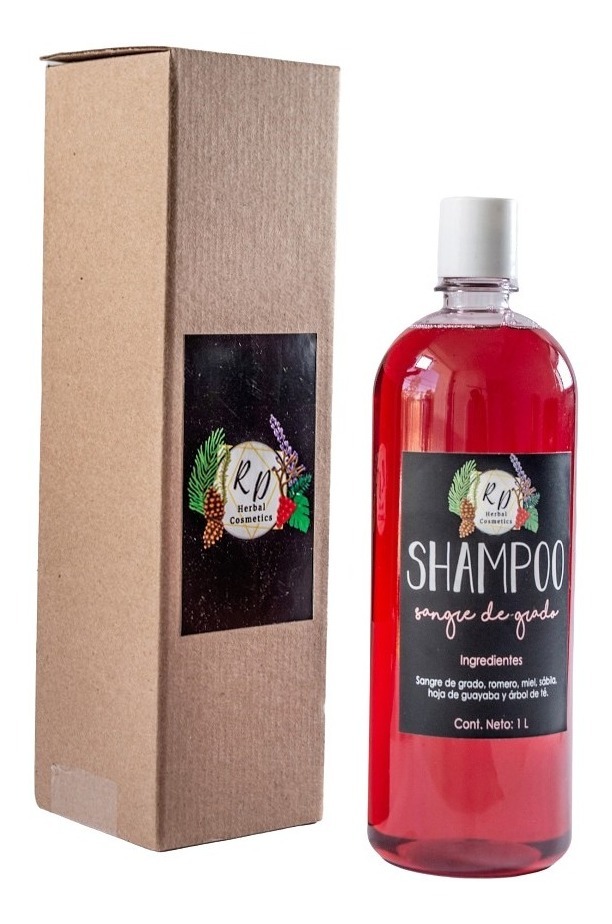 Shampoo Sangre De Grado Shampoo Sangre De Grado Artesanal Herbal Cosmetics 1 Litro | Beckon