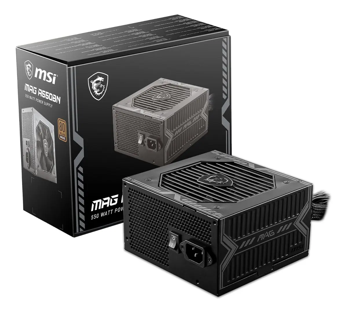 FUENTE MSI MAG 550W 80 PLUS BRONZE