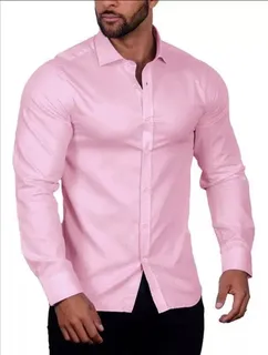 Camisas rosadas para hombre best sale