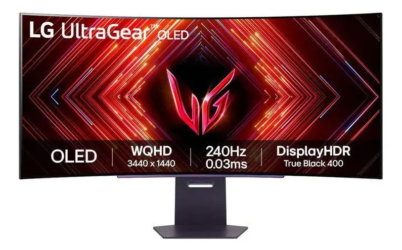 Monitor Gamer LG UltraGear OLED Curvo – Tela OLED 45”, 2K QHD, HDR400 Trueblack, 240Hz, 0,03ms (GtG), NVIDIA G-SYNC