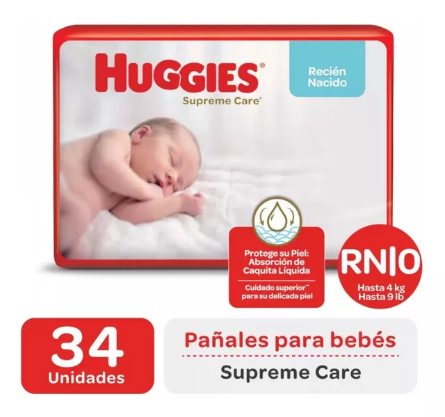 Huggies Extra Care Pañal para Bebé Recién Nacido con Disney Talla