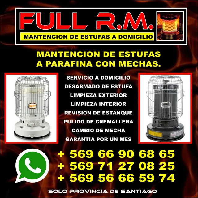 Mantencion De Estufas A Parafina