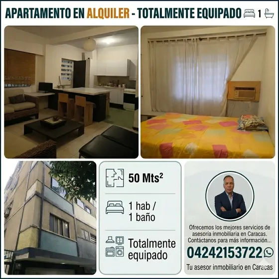 Alquiler Apartamento En Colinas De Bello Monte 50 Mts2 . ( Sólo Clientes Directos)