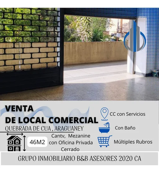 Local Centro Comercial Araguaney Quebrada De Cúa 