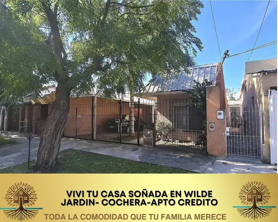 Casa En  Wilde 3 Ambientes Con Jardín, Cochera, Parrilla !