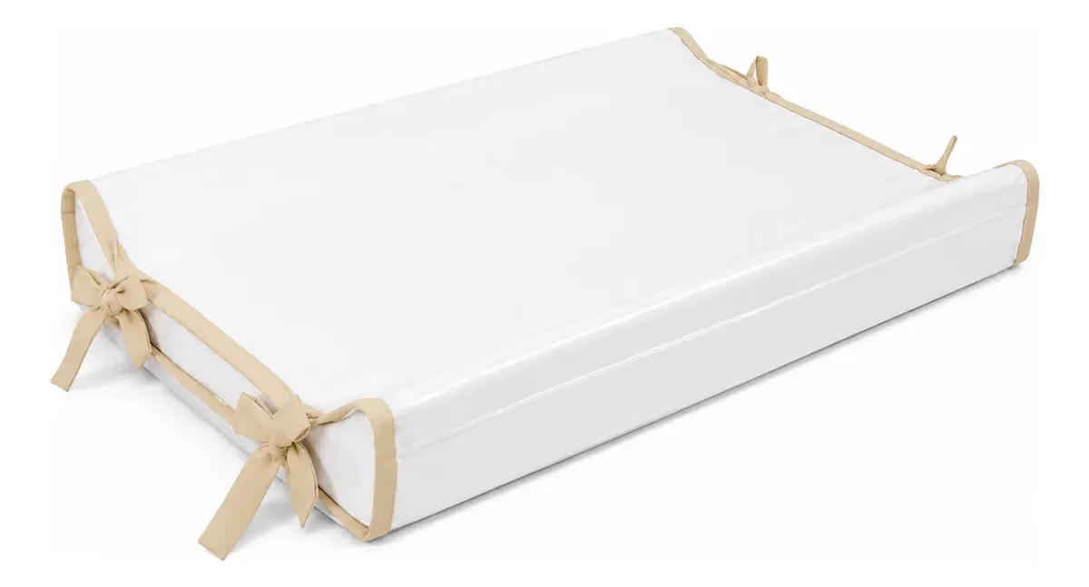 Trocador Americano Impermeavel 40x60 Branco/caqui